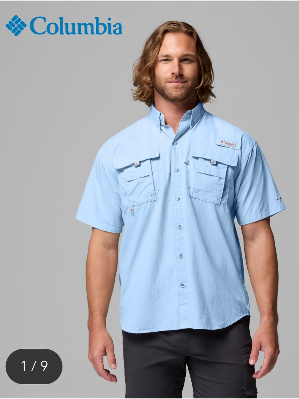 Columbia Men's PFG Bahama II Short Sleeve Shirt in Sail